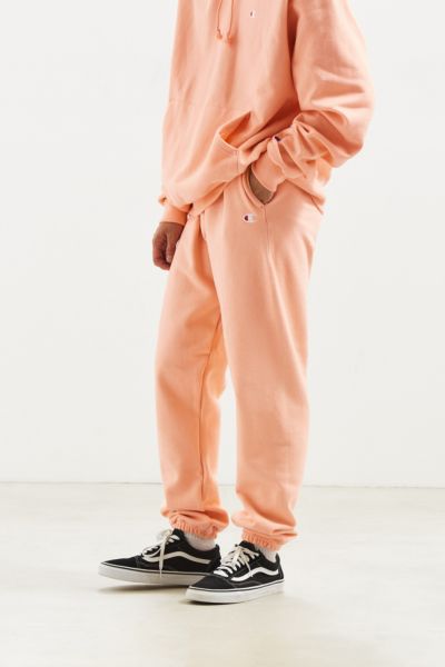 peach champion sweatpants