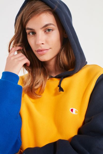 urban outfitters champion colorblock hoodie