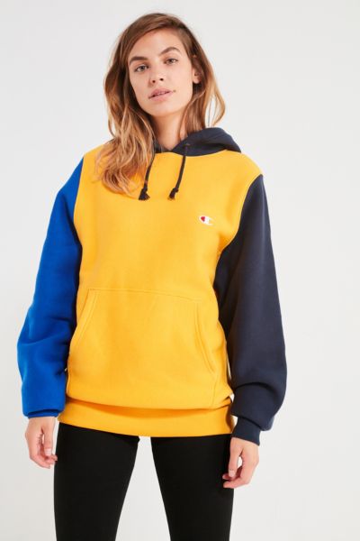 champion uo colorblock hoodie