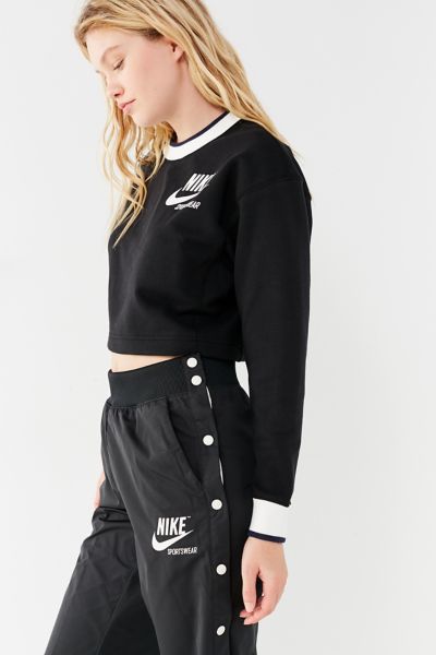 nike reversible crop sweatshirt