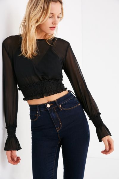 sheer top urban outfitters