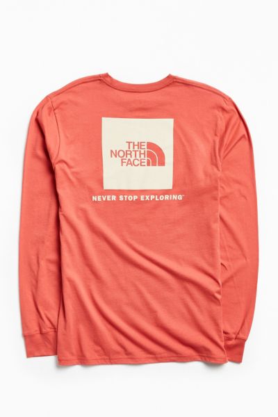 north face box logo long sleeve