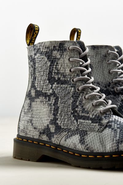 dr martens snake print boots