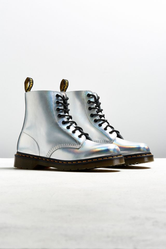 dr martens pascal glitter silver