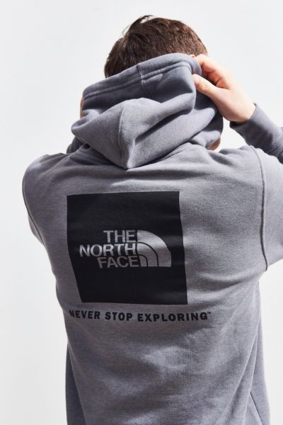 the north face box logo hoodie sweatshirt