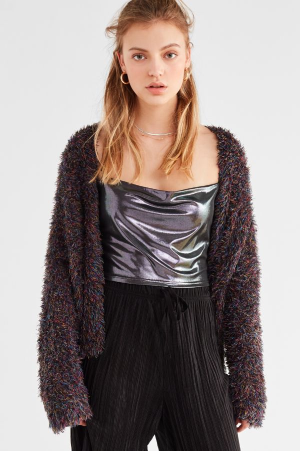 shiny charmeuse cowl neck