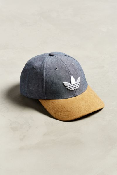 adidas trefoil denim baseball hat