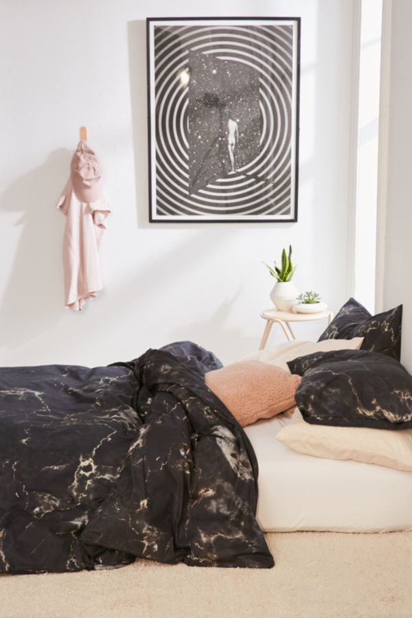 Midnight Marble Duvet Cover Urban Outfitters