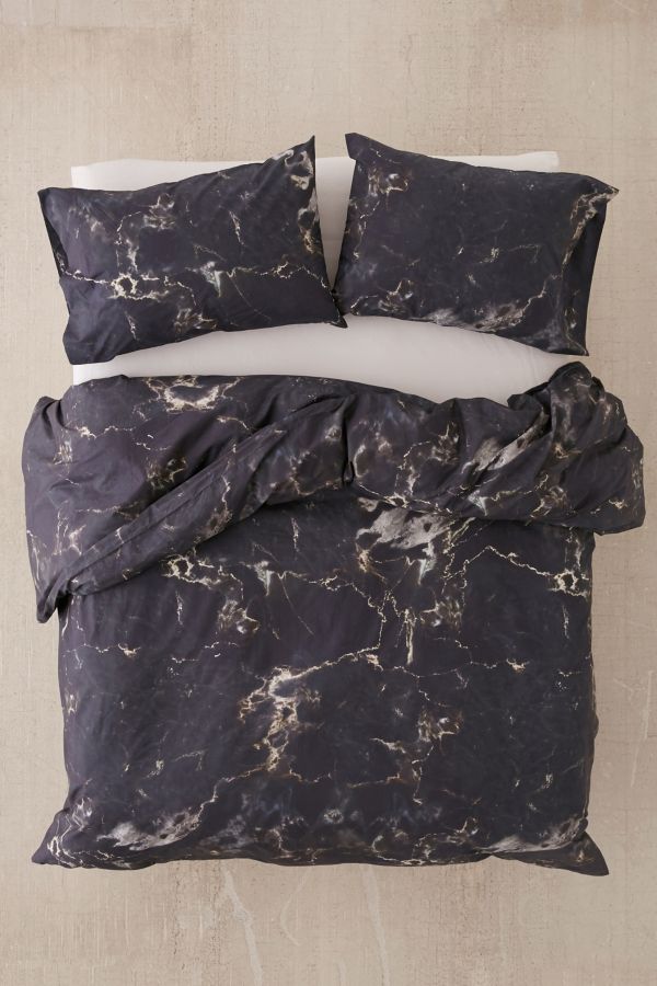 Midnight Marble Duvet Cover Urban Outfitters