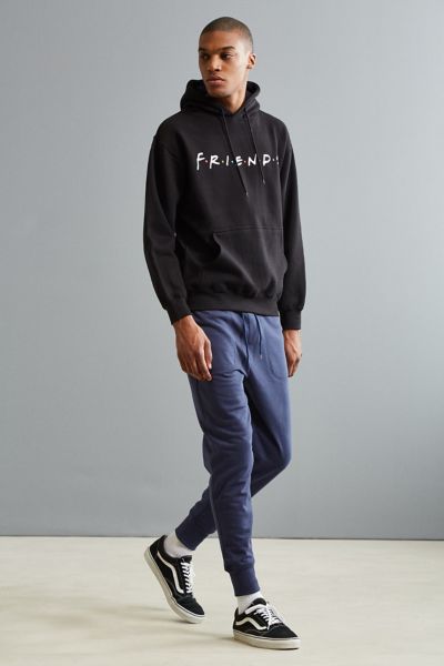 urban outfitters friends hoodie sweatshirt black