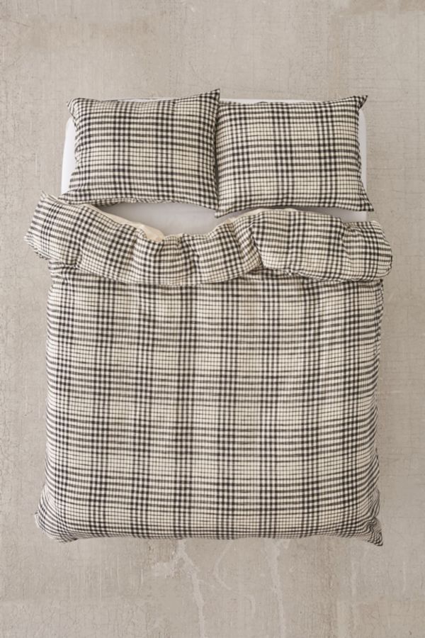 Yarn Dye Gingham Duvet Cover Urban Outfitters Canada