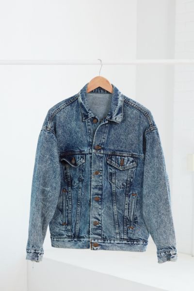 levi's acid wash denim trucker jacket