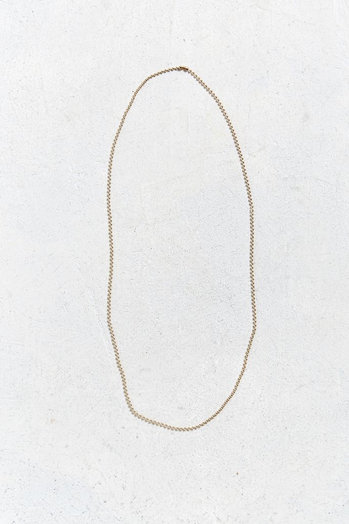 Gold Shot Beaded Necklace Urban Outfitters