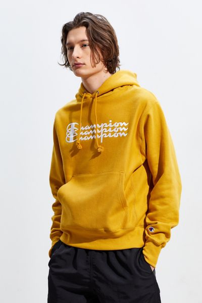 urban outfitters yellow champion hoodie