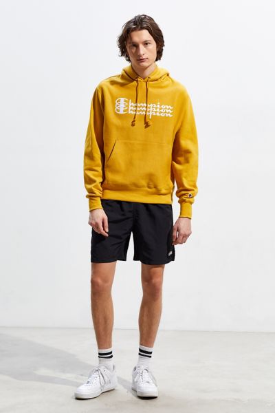 champion eco triple script hoodie sweatshirt