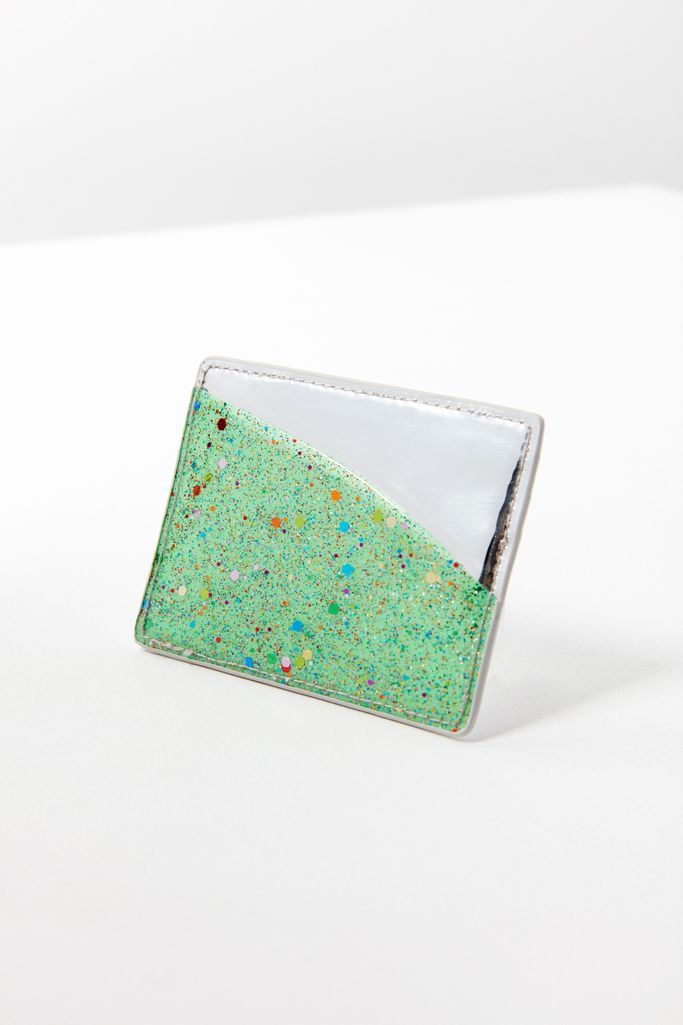 Metallic Glitter Card Case Urban Outfitters