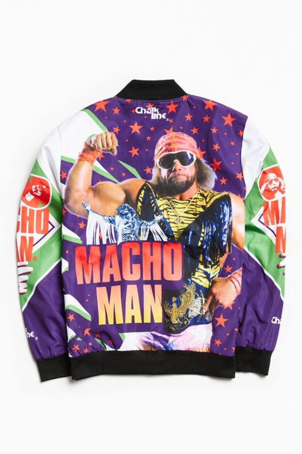 Chalk Line WWE Macho Man Fanimation Bomber Jacket Urban Outfitters Canada