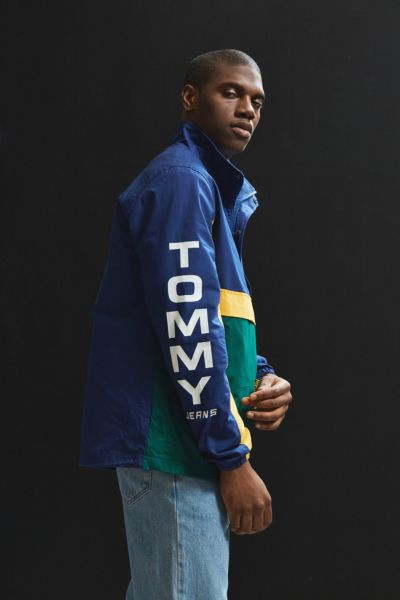 tommy jeans retro block anorak jacket