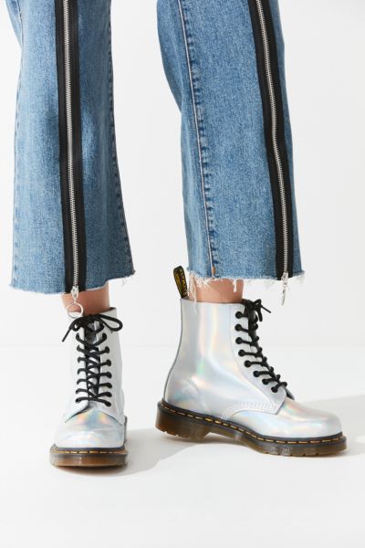 dr martens silver lazer