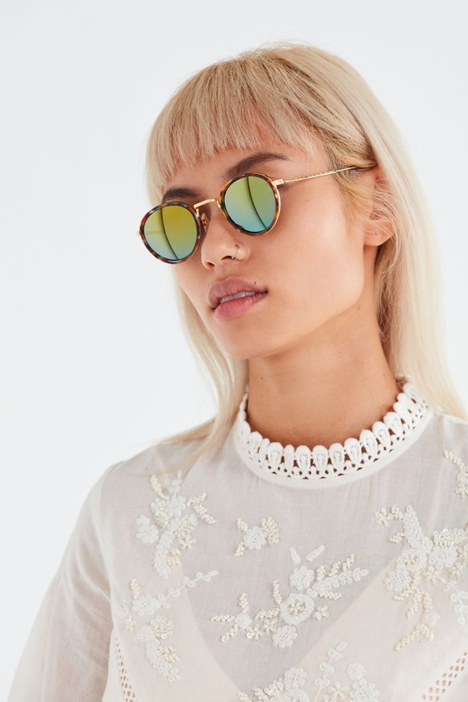 Vintage Mirrored Round Sunglasses Urban Outfitters