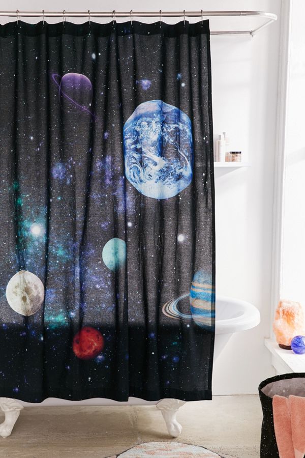 Galaxy Shower Curtain Urban Outfitters