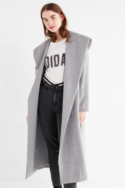 long wool coat with hood