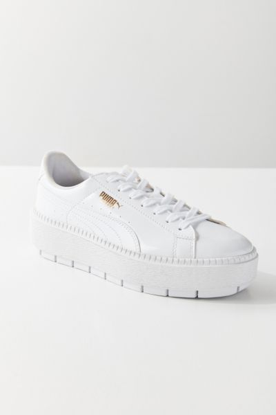 puma basket trace white