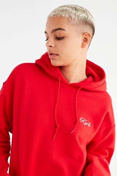 UO Kyoto Embroidered Hoodie Sweatshirt | Urban Outfitters