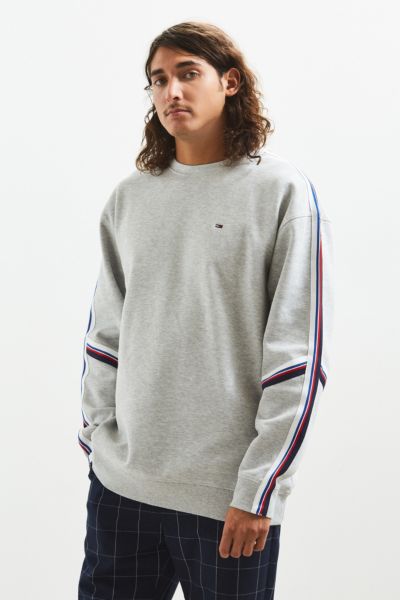 tommy hilfiger grey crew neck sweatshirt