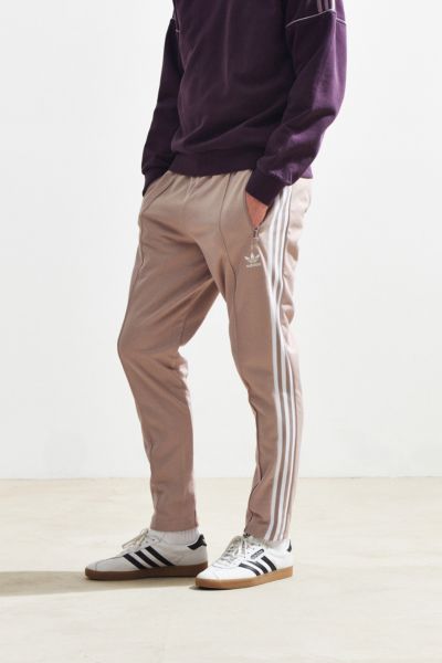 adidas beckenbauer track pants beige