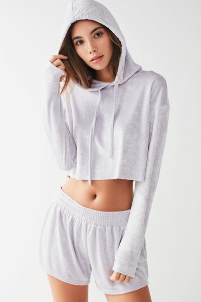 out from under cropped hoodie