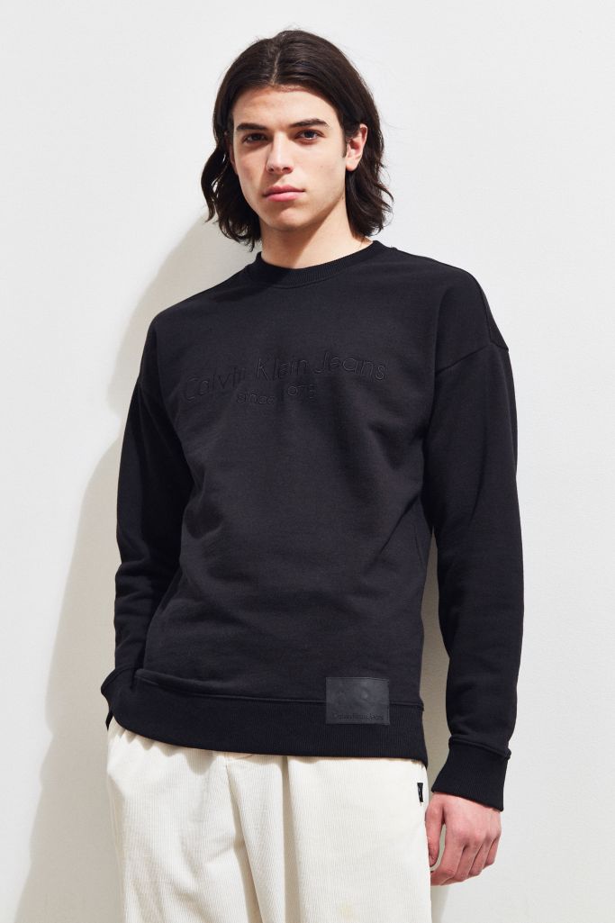 Calvin Klein Oversized Crew Neck Sweatshirt | Urban Outfitters