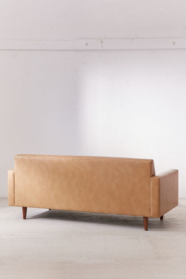 Sydney Recycled Leather Sofa Urban Outfitters