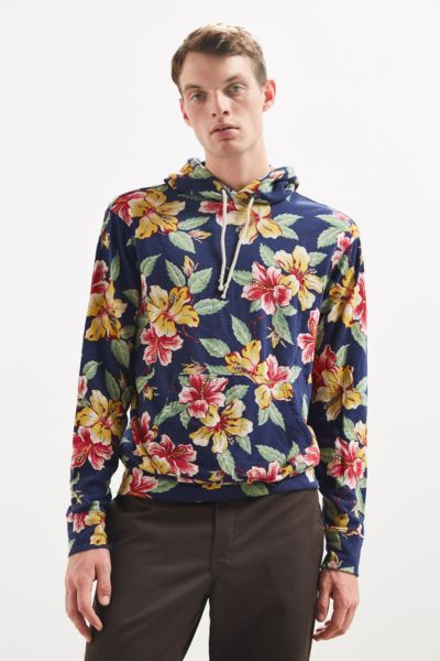 floral polo hoodie