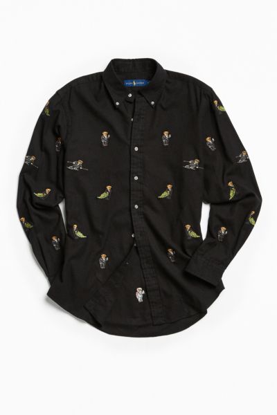 ralph lauren teddy bear button down shirt