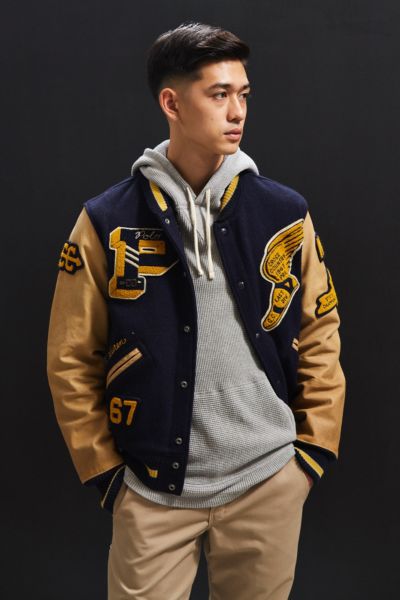 polo ralph lauren college jacket