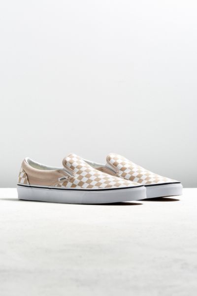 Vans Slip-On Tan Checkerboard Sneaker 