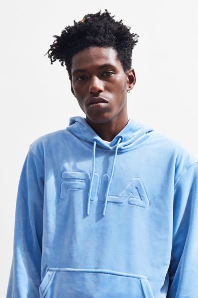 FILA Asher Velour Hoodie Sweatshirt | Urban Outfitters