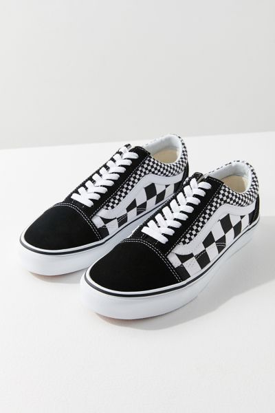 mixed checkerboard vans