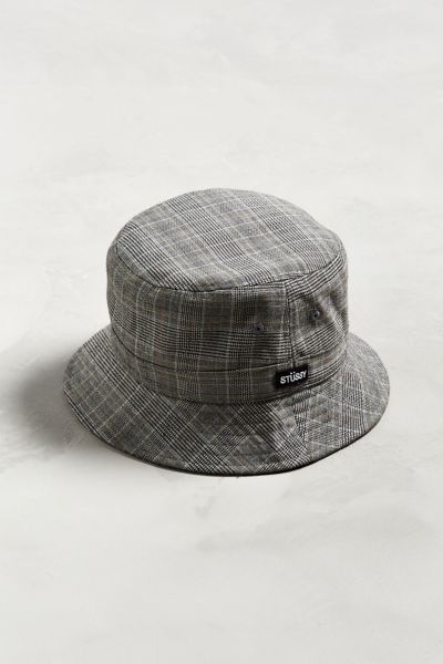 stussy plaid bucket hat