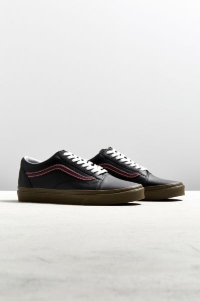 vans old skool black leather