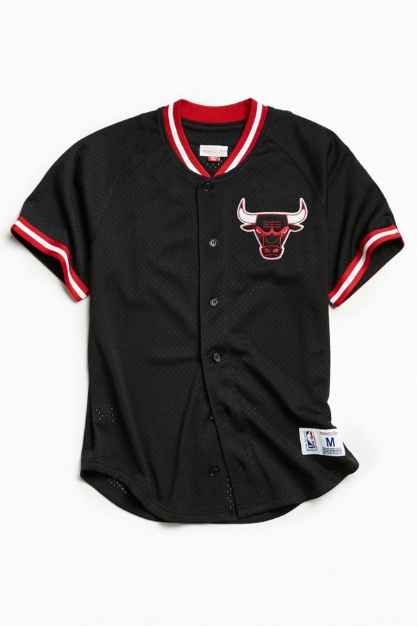 Mitchell & Ness Chicago Bulls Button Front Jersey Urban Outfitters