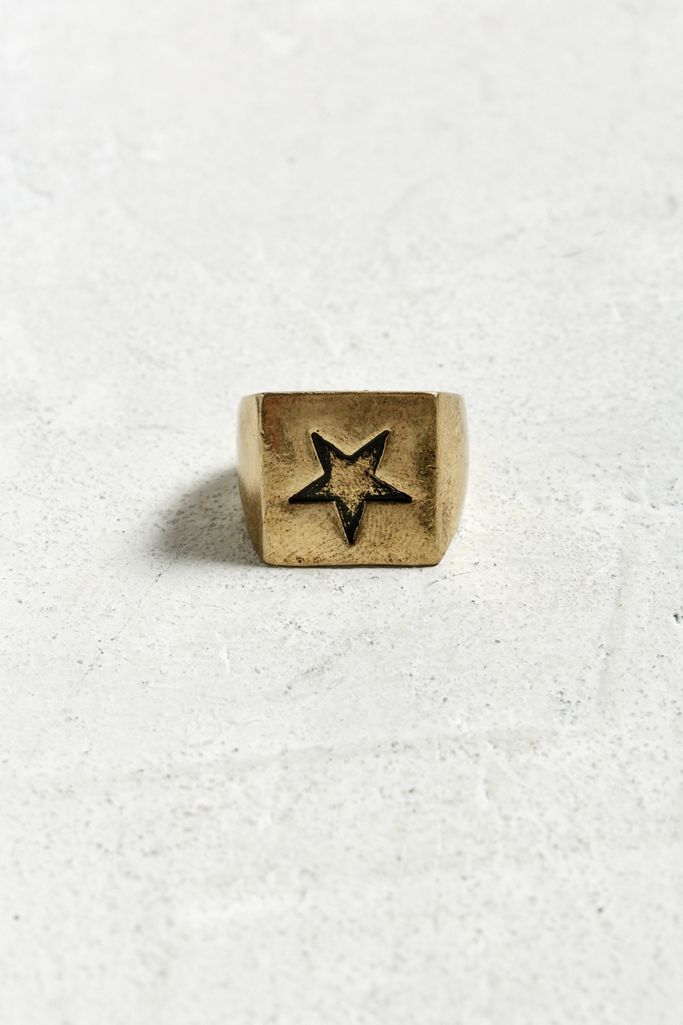 Star Square Ring Urban Outfitters