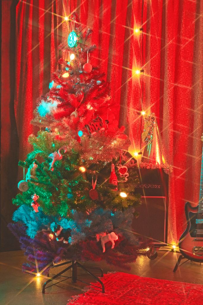 5' Rainbow Faux Christmas Tree Urban Outfitters