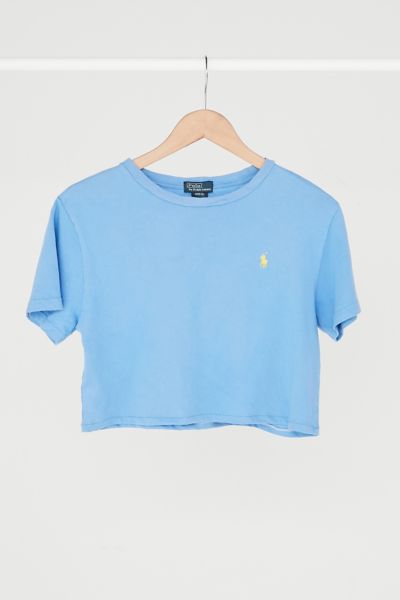 vintage polo crop tee