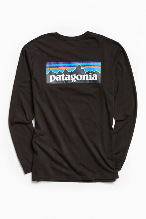 Patagonia P-6 Logo Long Sleeve Tee | Urban Outfitters