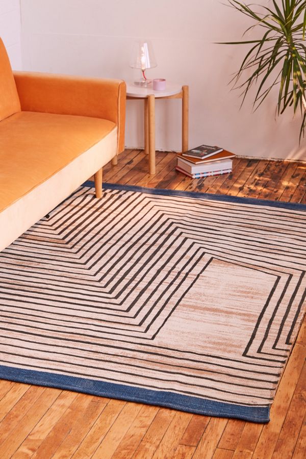 Leera Linework Printed Rug Urban Outfitters