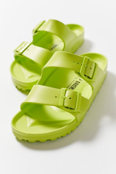 lime green birkenstock sandals