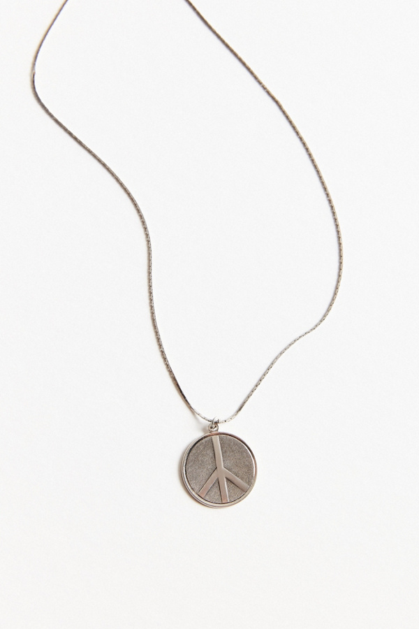 Peace Sign Pendant Necklace Urban Outfitters