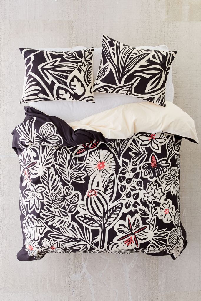 Briana Botanical Duvet Cover Urban Outfitters
